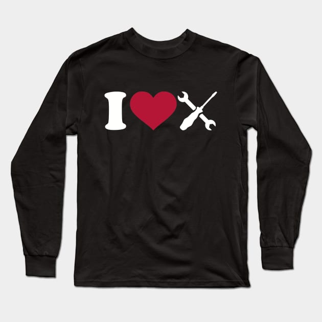 I love Tools Long Sleeve T-Shirt by Designzz